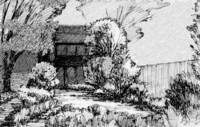 A sketch of the Lenape Garden by Penns landscape architect, Robert Lundgren