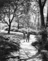 A couple strolls in the park, summer 1947, courtesy of University of Pennsylvania archives